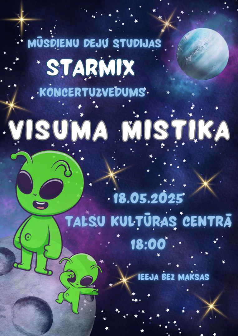 Deju studijas StarMix koncertuzveduma afiša