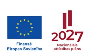 Logo. Finansē Eiropas Savienība. Nacionālais attīstības plāns