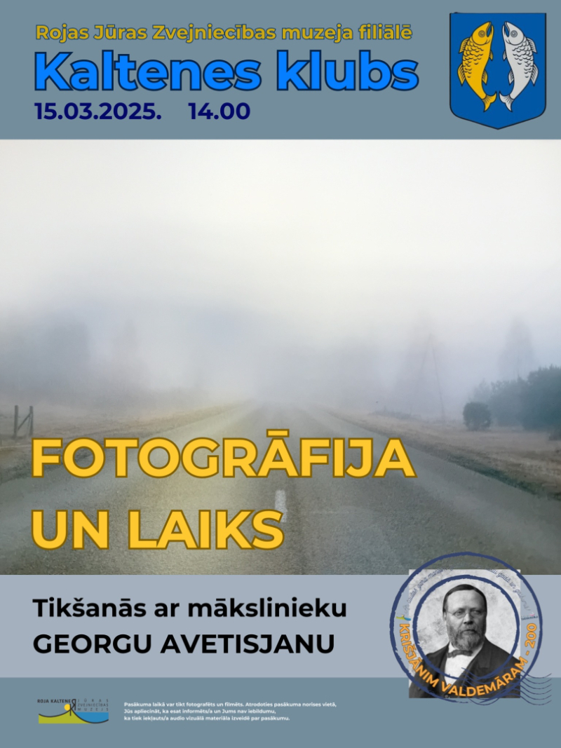 Fotogrāfija un laiks izstādes atklāšanas afiša