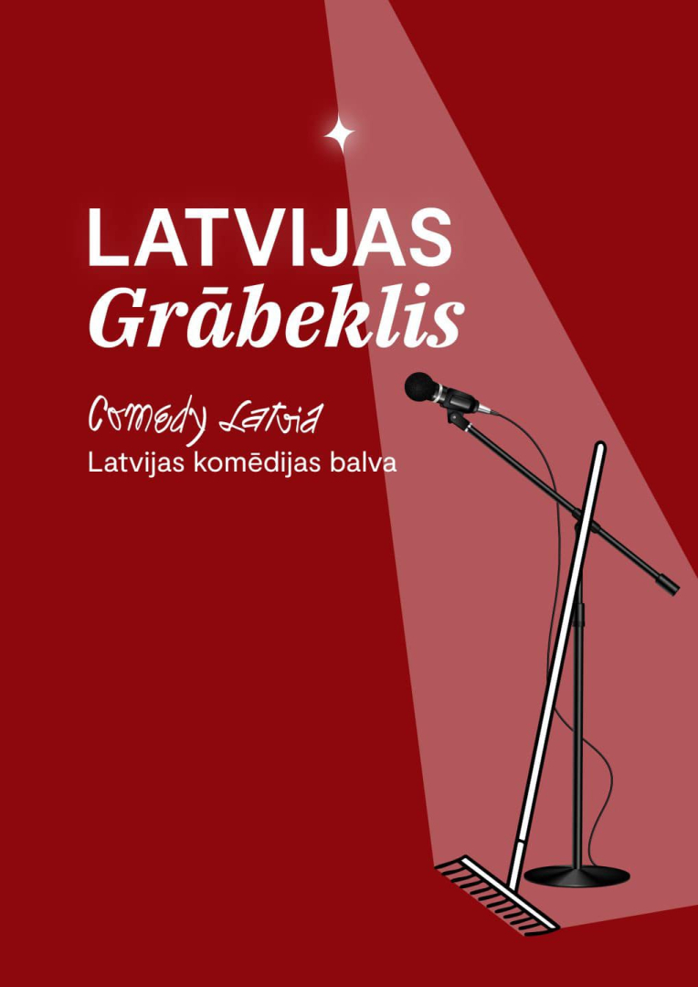 Afiša Latvijas komēdijas balvai Latvijas grābeklis