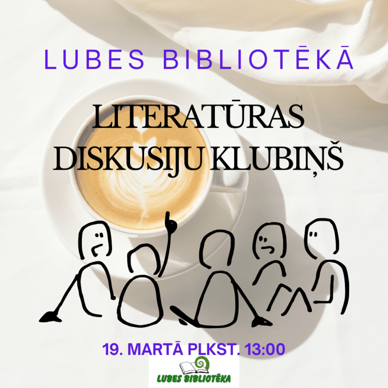 Literatūras diskusiju klubiņa afiša