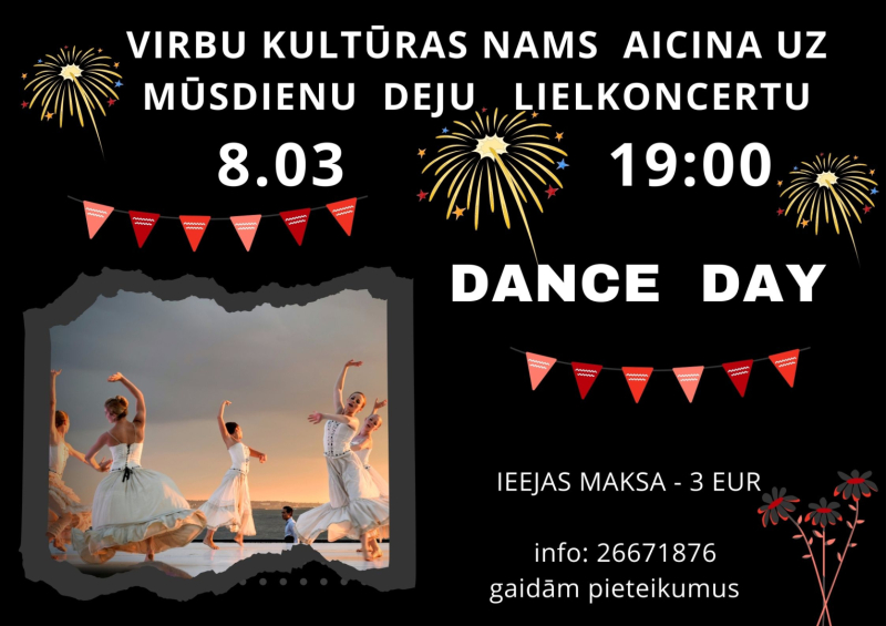 Mūsdienu deju lielkoncerta Dance day afiša