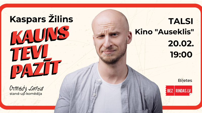 Stand-up-komēdijas Kauns tevi pazīt afiša