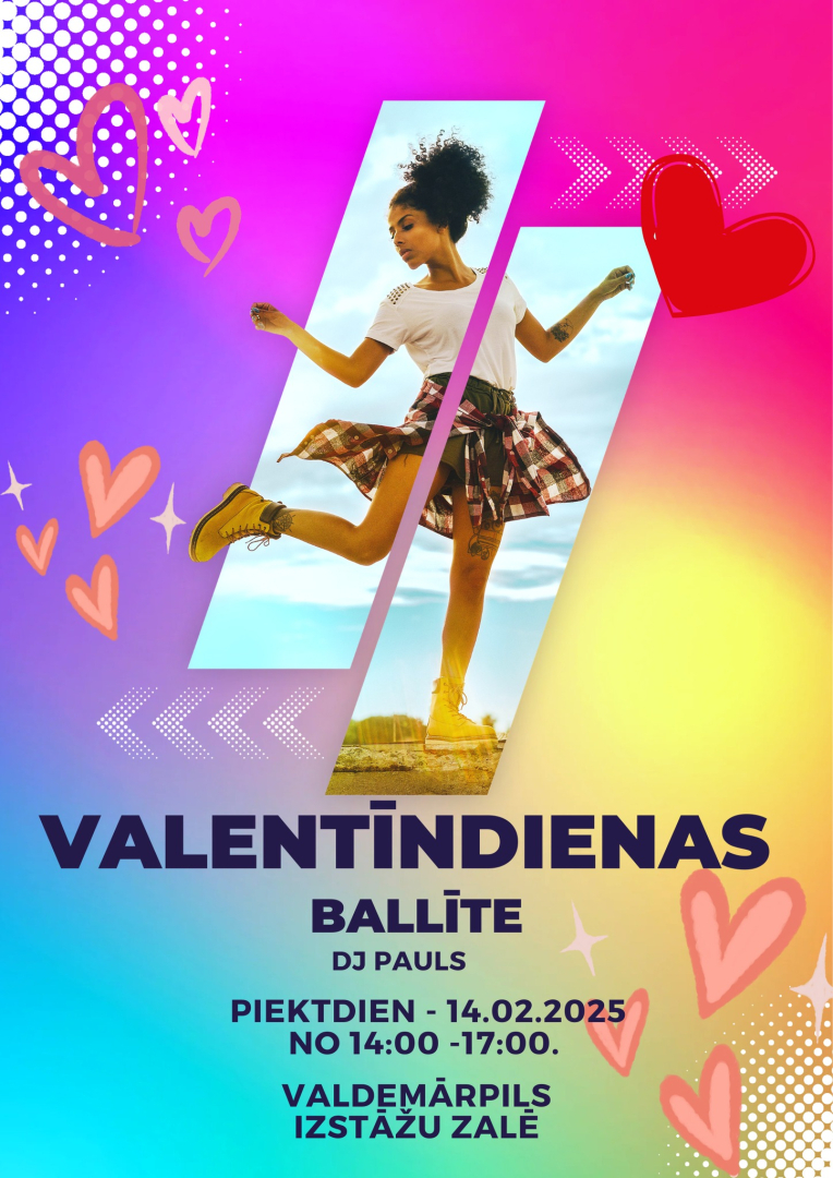 Valentīndienas ballītes ar DJ Paulu afiša