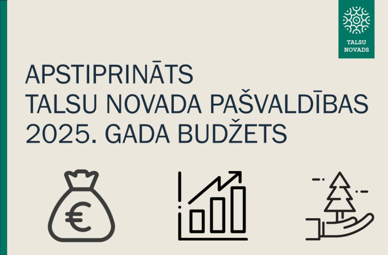 Apstiprināts Talsu novada pašvaldības 2025. gada budžets