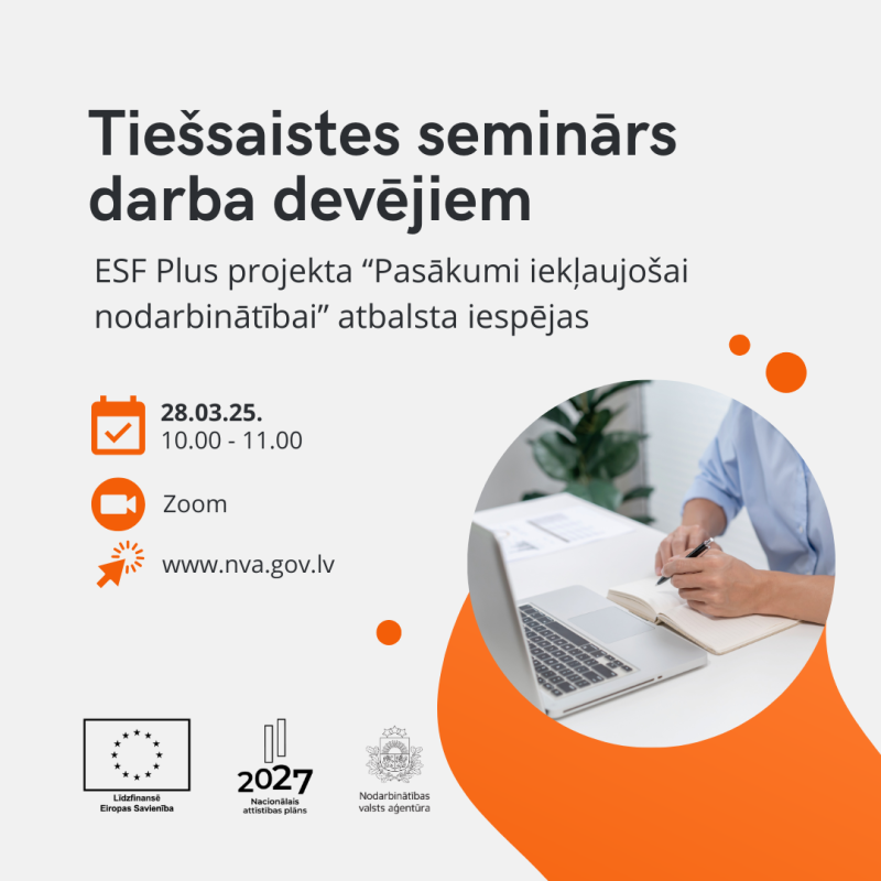 Tiešsaistes seminārs darbadevējiem