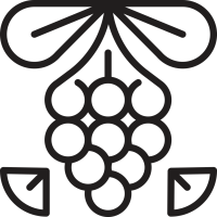 Sabiles pilsētas piktogramma (vīnogu ķekars)