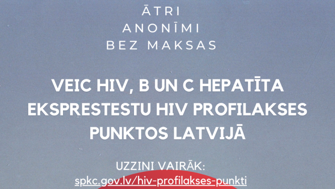 Iespēja veikt HIV un hepatītu testu bez maksas