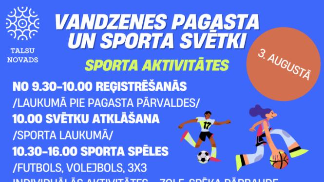 Vandzenes pagastā sporta svētki