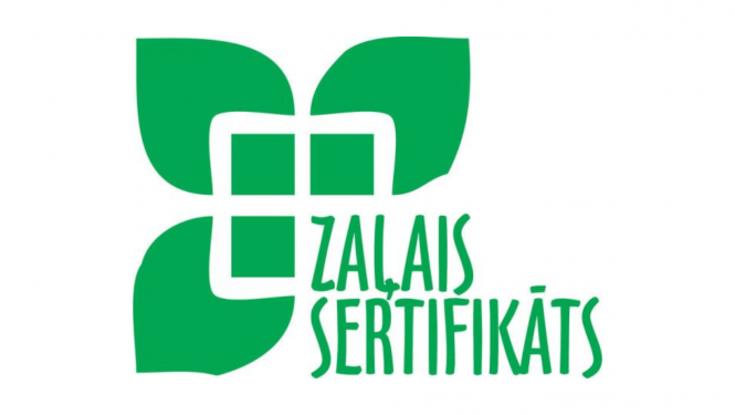„Zaļais Sertifikāts” logo