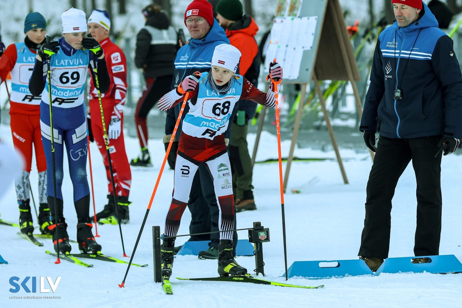 Latvijas čempionāta pirmais posms distanču slēpošanā