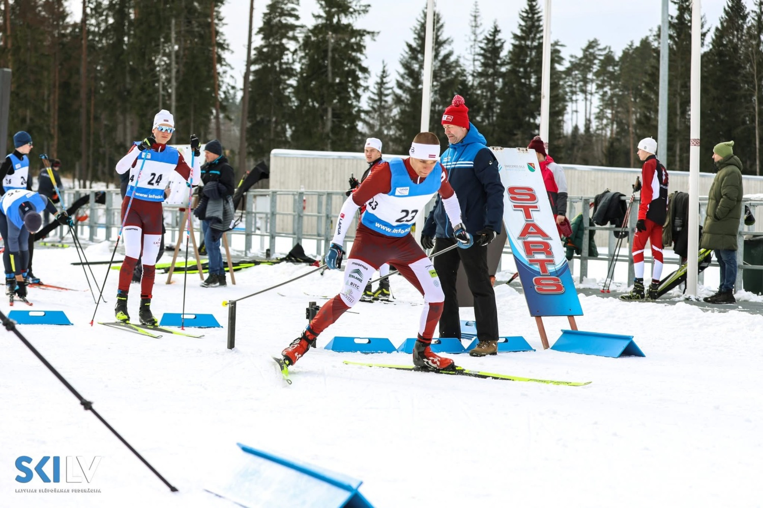 Latvijas čempionāta pirmais posms distanču slēpošanā