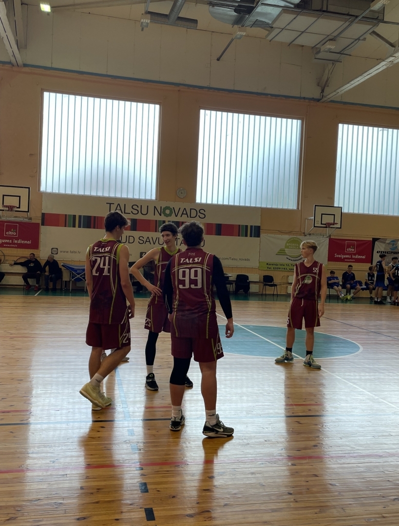 Basketbola spēles Talsos U15, U16 un U17 grupai