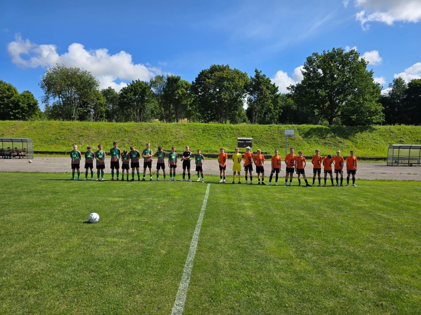 U14 futbolisti spēlē pret JDFS Alberts